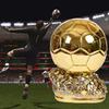 European Football Golden Ball Trophy Souvenir Soccer Spherical Champion Player Competition Award Fans Gift Home Decor