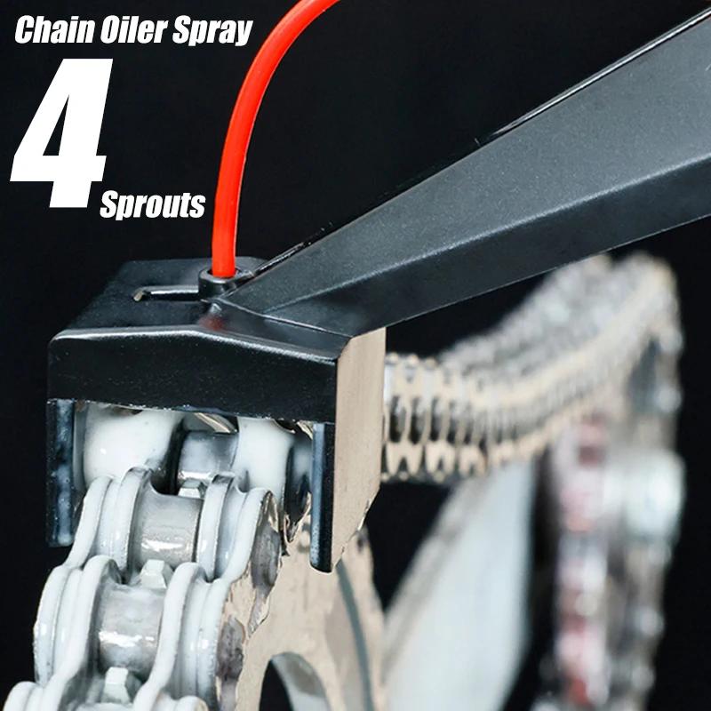 1 Set Motorcycle Chain Oiler Spray Gear High-quality Mess-Free Chain Cleaner Lube Oiler Tool Moto Care Maintenance Tools