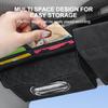 Car Sun Visor Organizer Universal Visor Panel Storage Bag PU Leahter Multi-Pocket Auto Organizer Storage Pouch Glasses Box