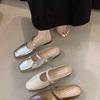 Flat-bottomed Bag Head and Half Slippers Women's Outer Wear Spring and Summer One-pedal Lazy Single Shoes