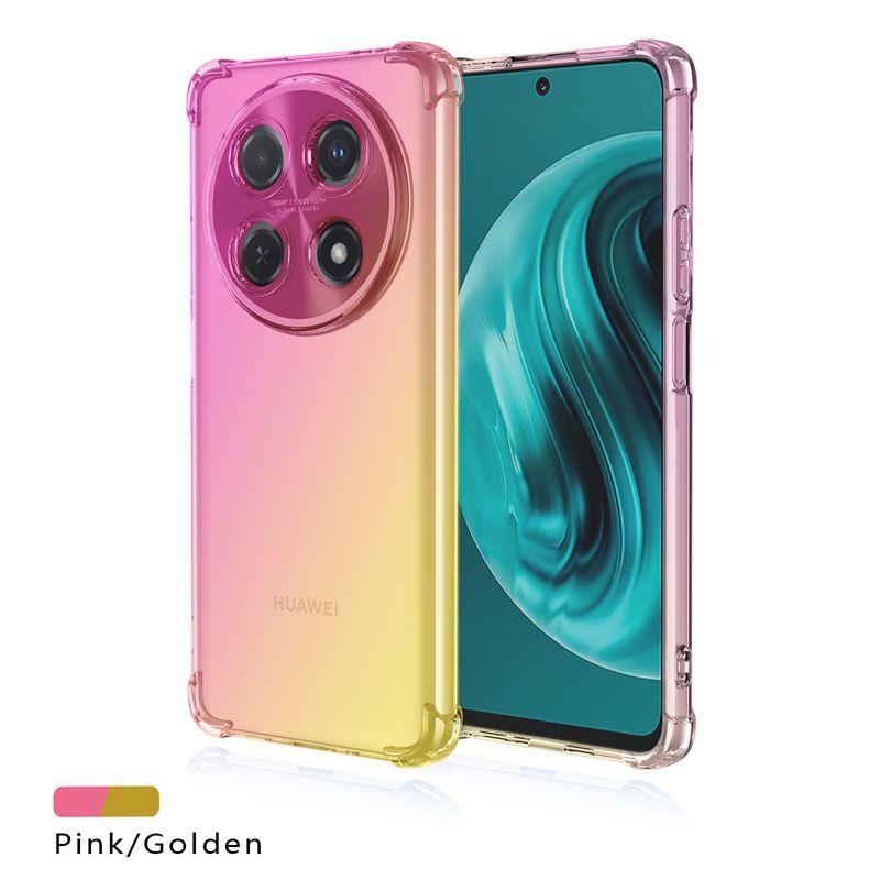 Силиконовый чехол с градиентом для Huawei Nova 12i 12 SE 12S 12pro Lite Nova 11 Pro 11i 10 9 SE с четырьмя углами, противоударные подушки безопасности, мягкий полупрозрачный чехол из ТПУ