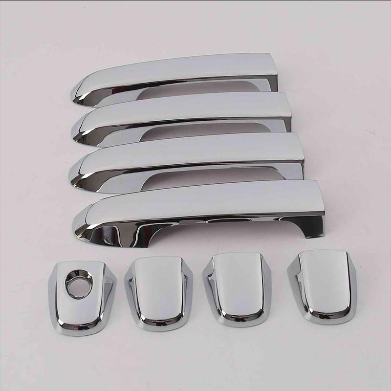 For TOYOTA Prius C AQUA Hybrid 2012- chrome silver Door Handle Cover Bezel Trim 2013 2014 2015 2016 2017 2018