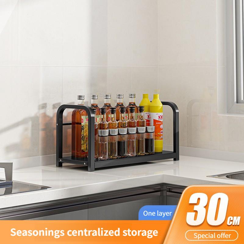 Вместительная кухонная стойка для хранения приправ, настольные многофункциональные держатели для приправ и кухонной утвари