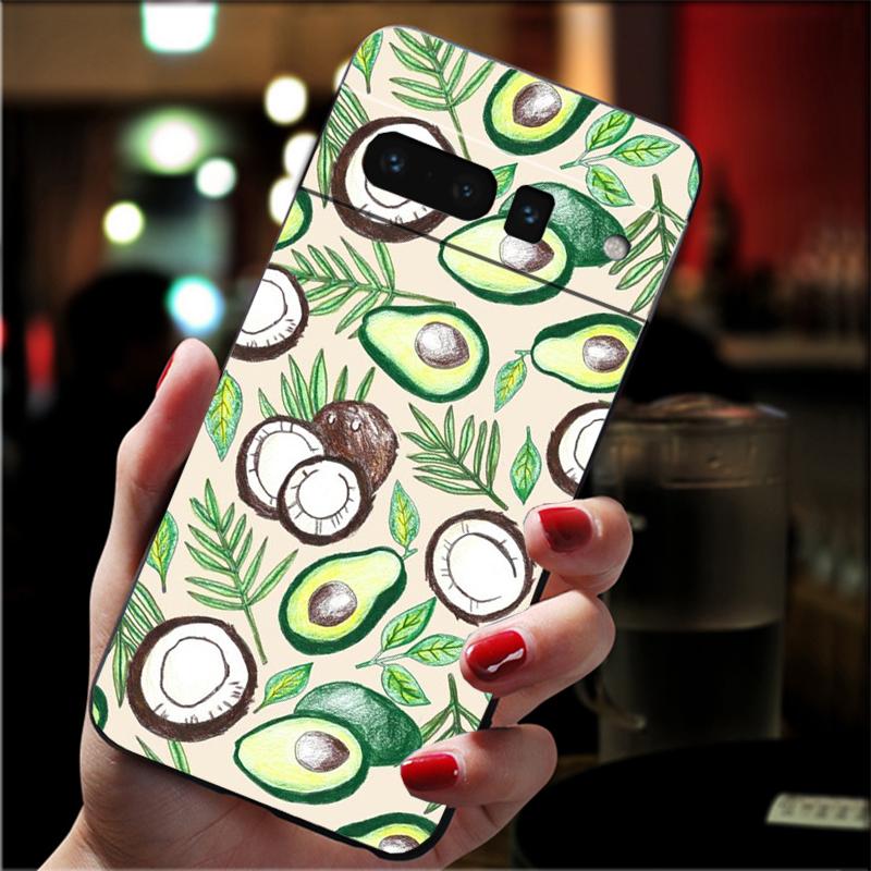 Phone Case For Google Pixel 10 9 Pro XL 9A 8 7 6 Pro Pixel 8A 7A 6A Pixel 8 7 6 5 Art Funny avocado Fruit