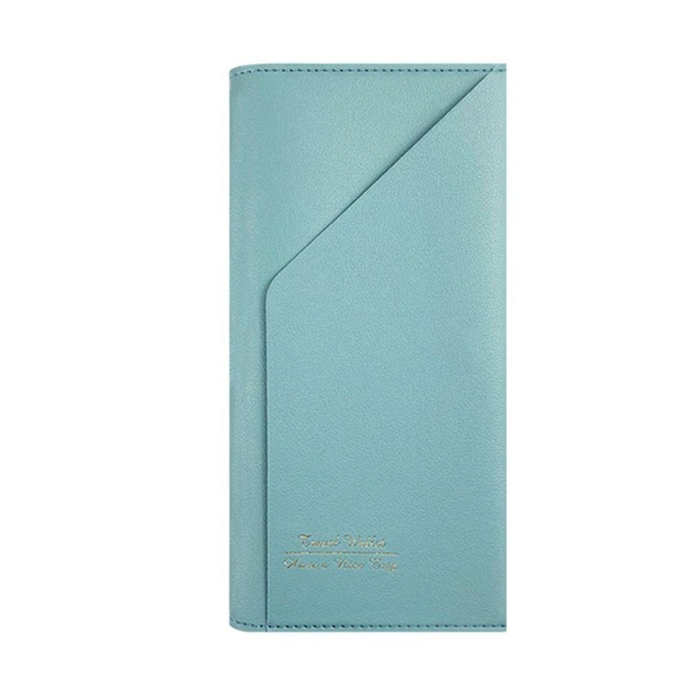 Portable Pu Leather Passport Cover Solid Color Light-weight Passport Holder Purse Bags Women