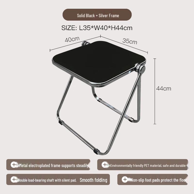 Dunzhu Foldable Transparent Acrylic Coffee Table