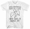 Новая оригинальная футболка Led Zeppelin United States of America 1977 Swan Song Band Унисекс