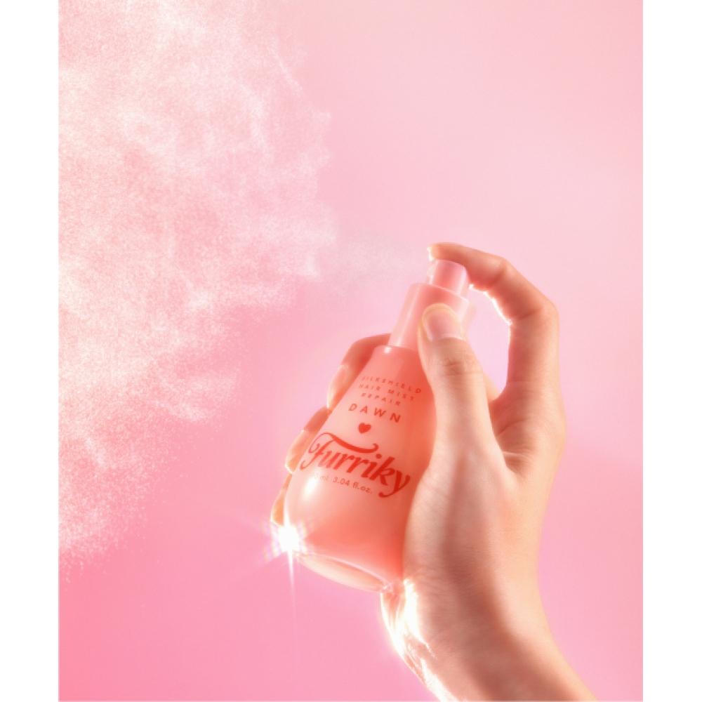 Furriky Silk Shield Hair Perfume Mist Glow Keyring Set