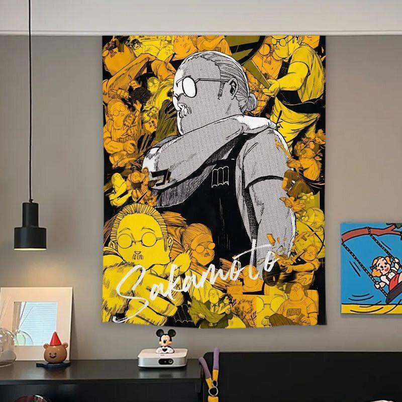 Sakamoto Days Anime Vertical Tapestry Great Buddha Wall Decor for Dormitory Room Decor Merchandise