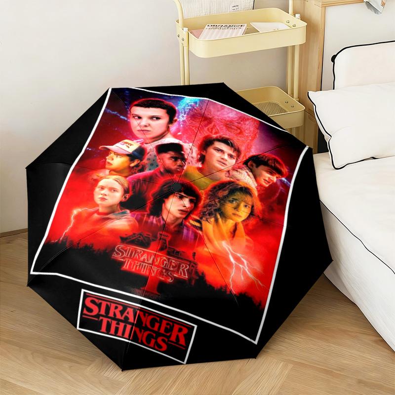 Halloween horror thriller Stranger Things Umbrella home essential wrought iron eight legged multifunctional travel camping essential umbrella V9