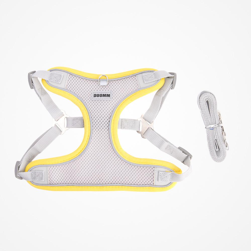 Summer new leash thin puppy pet chest strap vest type breathable dog chest back lightweight dog rope