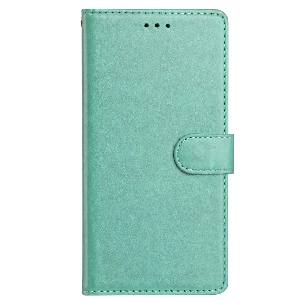 Card Holder Case on For Honor 90 50 Lite X5B Plus X6A X7B X8A X9C Shockproof Flip Cover Solid Color Leather Phone Case Strap