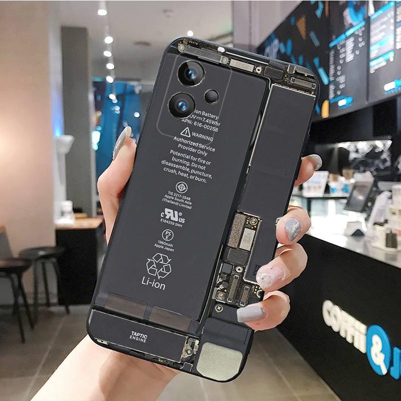 Чехол для телефона Realme GT 2 Pro X2 Pro XT C25S 9 8 7 6 Pro GT Master C3 C21 C21Y C11 C35 C31 X3 SuperZoom, монтажная плата батареи