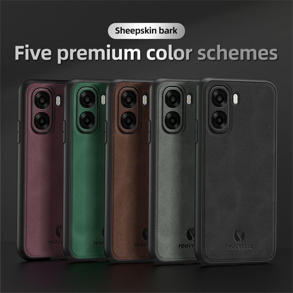 ANNYOJO Phone Case For Oppo A6x 5G / A6x 4G PU Leather + PC + TPU Anti Drop Phone Back Cover