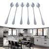 High Quality High Quality Soup Spoon Soup Spoon Spoon Cereal Chili Tea Desserts Household Ice Kitchen Silver 6PCS