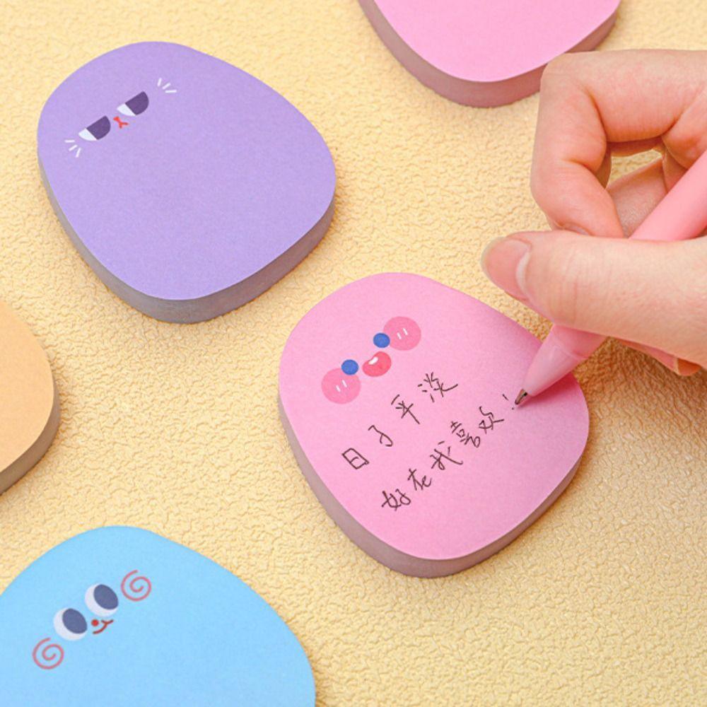Цветные сообщения Самоклеящаяся бумага Мультяшная бумага с сообщениями Самоклеящаяся наклейка Липкие заметки Офис