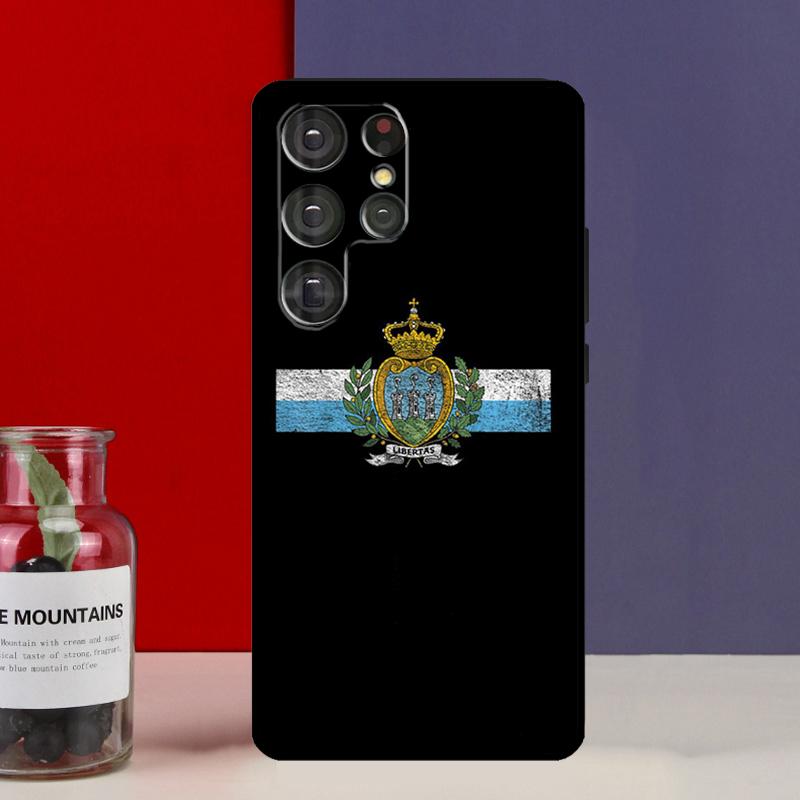 San Marino Flag Funda Case For Samsung Galaxy S25 Ultra S9 S10 S20 S21 FE S22 S23 Plus S24 Ultra Phone Cover