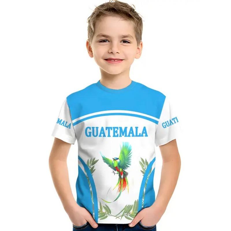 Детская футболка с 3D-принтом, летняя футболка с круглым вырезом и короткими рукавами для мальчиков в стиле аниме с 3D-принтом