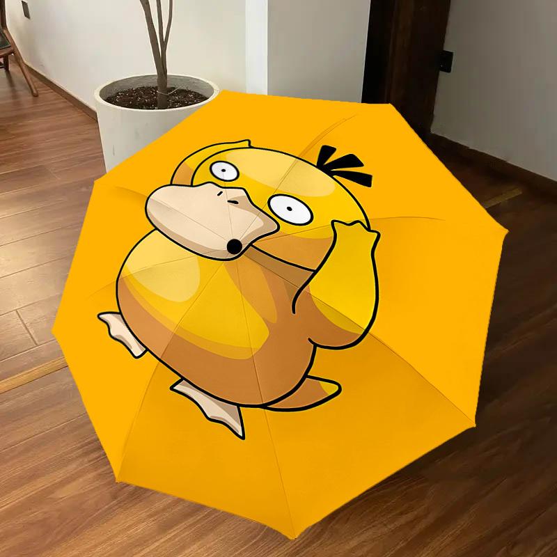 1PC Duckling Cartoon Umbrella-9-Rib Reinforced, Automatic Open, Lightweight & Durable, Cute Fashion Accessory for Outdoor-P0706