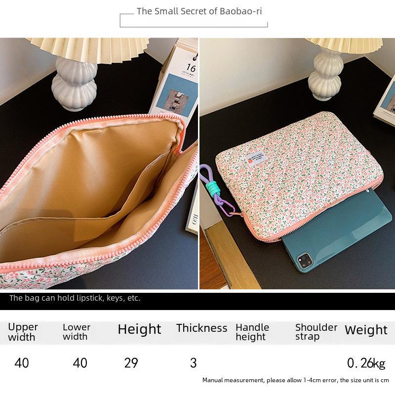 Новая стильная женская сумка для ноутбука и iPad - 11/13/15 дюймов, свежий цветочный дизайн