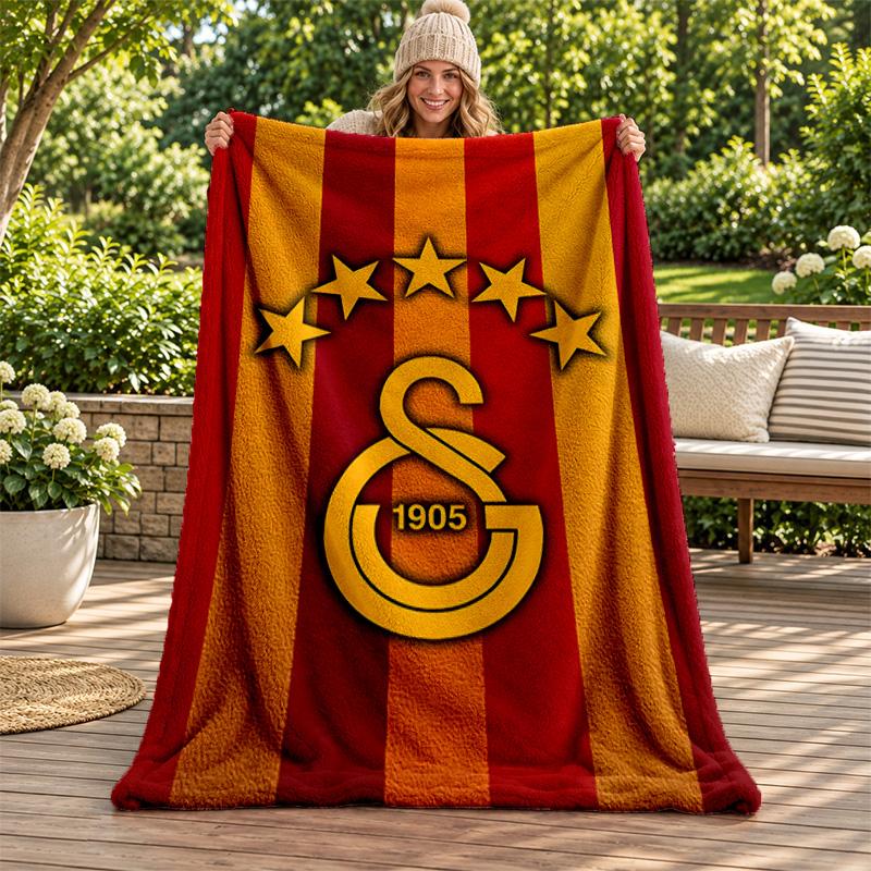 Плед Galatasaray Фланелевый плед Мягкий уютный плюшевый плед для дивана кровати Легкий элемент домашнего декора Подарки на Рождество различные праздники