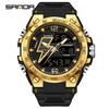 Sanda Men's Multifunctional Waterproof Luminous Military-Style Outdoor Sports Electronic Watch