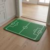Green Football Court Pattern Doormat Non-slip Small Rug Home Decor Bath Mat  Bathroom