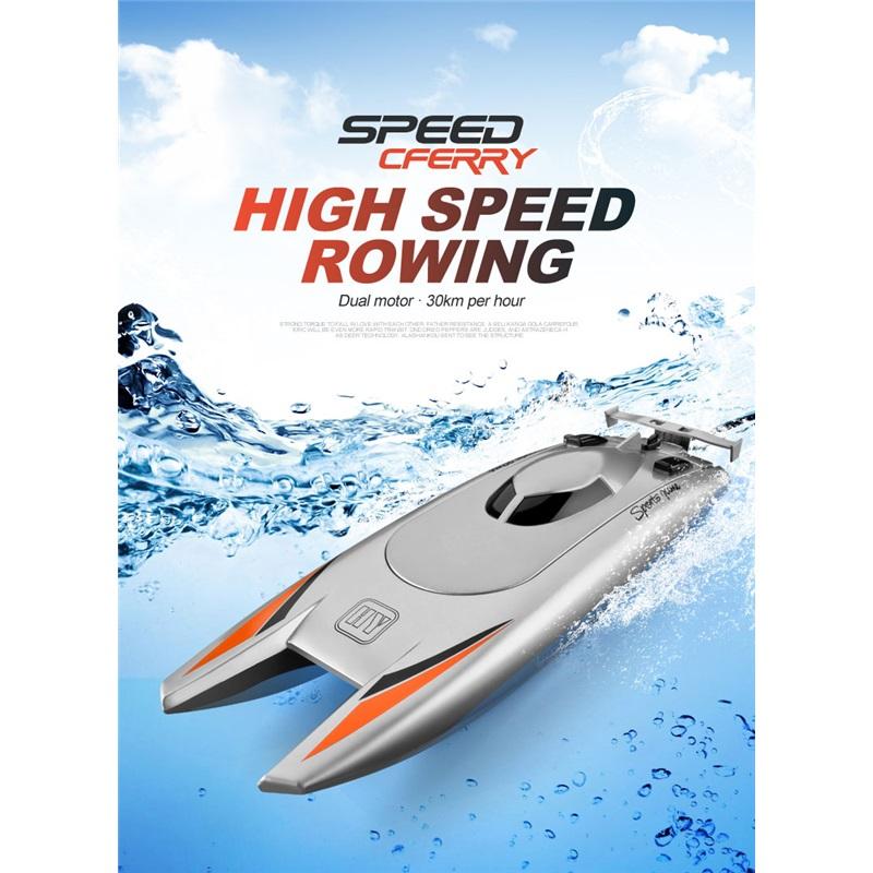 2.4G RC Высокоскоростной гоночный катер Водонепроницаемый Двойной мотор Пульт дистанционного управления Профессиональный катер 805 Подарки Игрушки для мальчиков