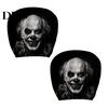 Eye-catching Party Driving Gear 2Pcs Ghost Face Car Headrest Covers, Halloween Horror Seat Decorations, Durable Sweat-proof Wraps
