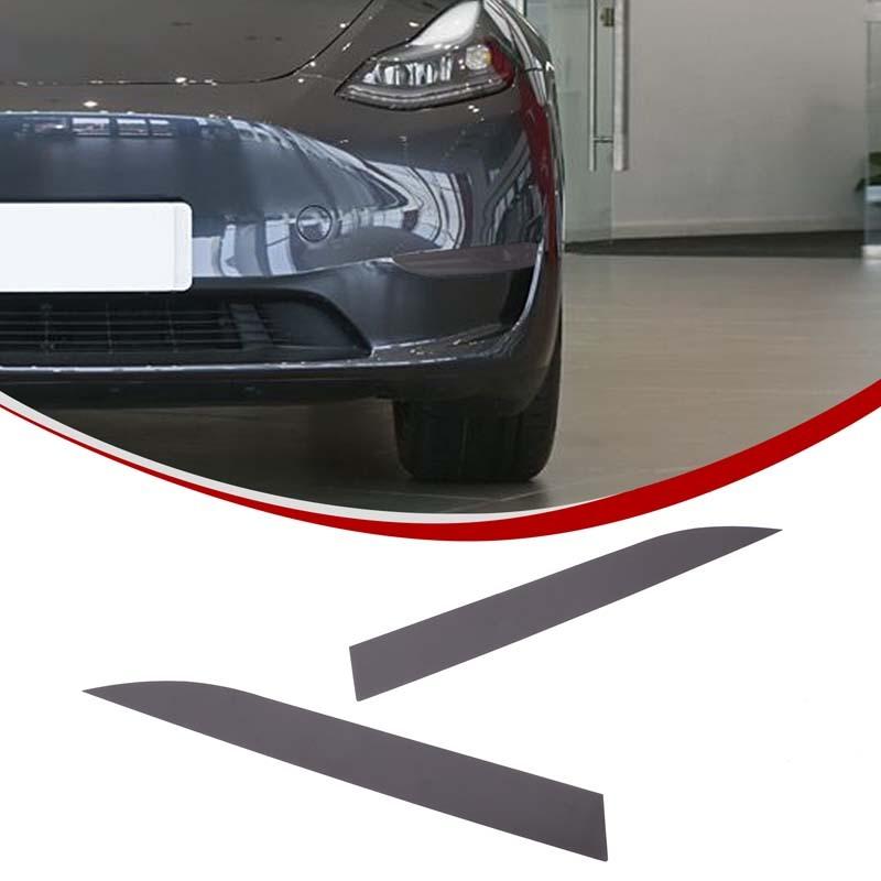 Для Tesla Model Y -2024 Автомобильная передняя противотуманная фара прозрачная светозащитная пленка ПВХ наклейка Наклейки для стайлинга экстерьера автомобиля