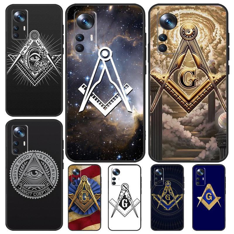 Freemasonry Logo Symbol Case For Xiaomi 13T Pro 12T 11T 12 14 13 Lite 12X POCO F5 X3 X5 Pro X4 F4 M5 M5s F3 Cover