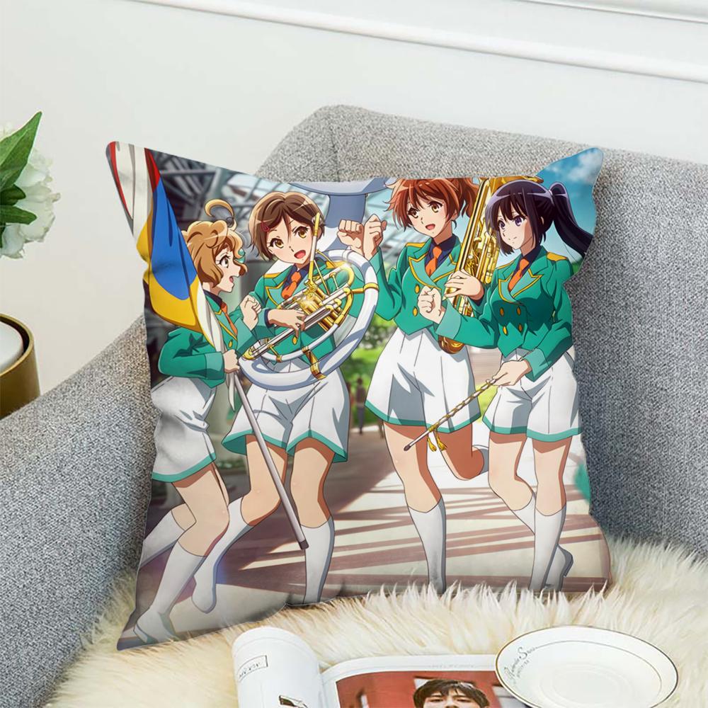 Чехол на подушку Sound Euphonium 3 для автомобиля, дивана, декоративный домашний, двусторонний принт, плюшевая квадратная декоративная подушка, чехол