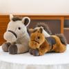 Simulation Party Model Saddle Pony Plush Toy Annual Meeting Event Gifts Children's Dolls Grassland Scenic Spot Souvenirs