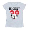 Disney Womens/Ladies Mickey Mouse Split 28 Cotton T-Shirt