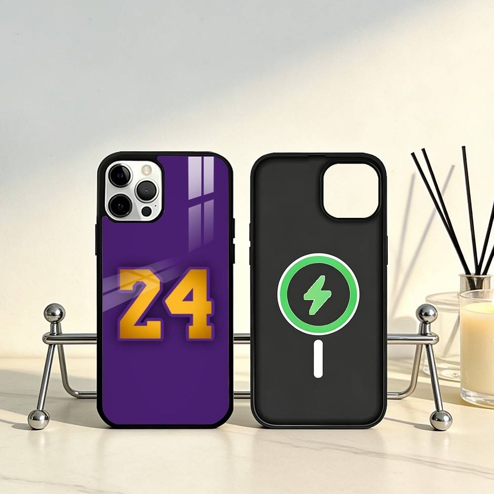 Чехол для телефона K-Kobe B-Bryant 24 для iPhone 17, 16, 15, 14, 13, 12, 11 Plus, Pro Max Магнитный для беспроводной зарядки Magsafe