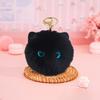 Fur Ball Keychain Cat Soft Pompom Animal Tail Hair Ball Car Keychain Ladies