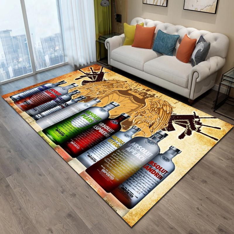 Absolut-Vodka Printing Carpet Living Room Bedroom Rugs of Photography Prop Photo Birthday Gift Carpets for Bed Room Alfombras