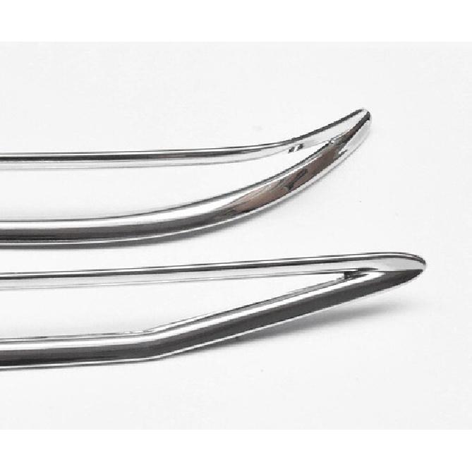 Fit For Hyundai Elantra 2021-2025 Chrome Rear Bumper Fog Light Cover Trim 2PCS