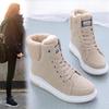 Зимние сапоги, женская зимняя хлопковая обувь, бархатные ботинки на толстой подошве, женские повседневные универсальные зимние ботинки
