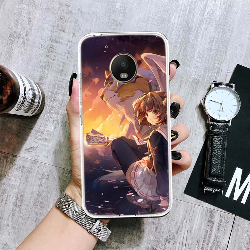 Чехол для телефона Card Captor Sakura Anime для Motorola Moto G9 G8 G7 G6 G5 E6 E5 E4 Plus Play Power One Action Macro Coque Cover Capa