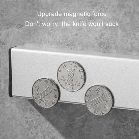 Настенный магнитный держатель для резака, мощный магнит из нержавеющей стали, отличное всасывание, водонепроницаемый дренаж, противоскользящий органайзер для кухонной утвари без ударов