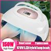 High-Power SUN Ice Lamp For Nails Two Hands UV Led Lamp 57LEDs Nail Dryer Quick-Drying Auto-Sensing LCD Display