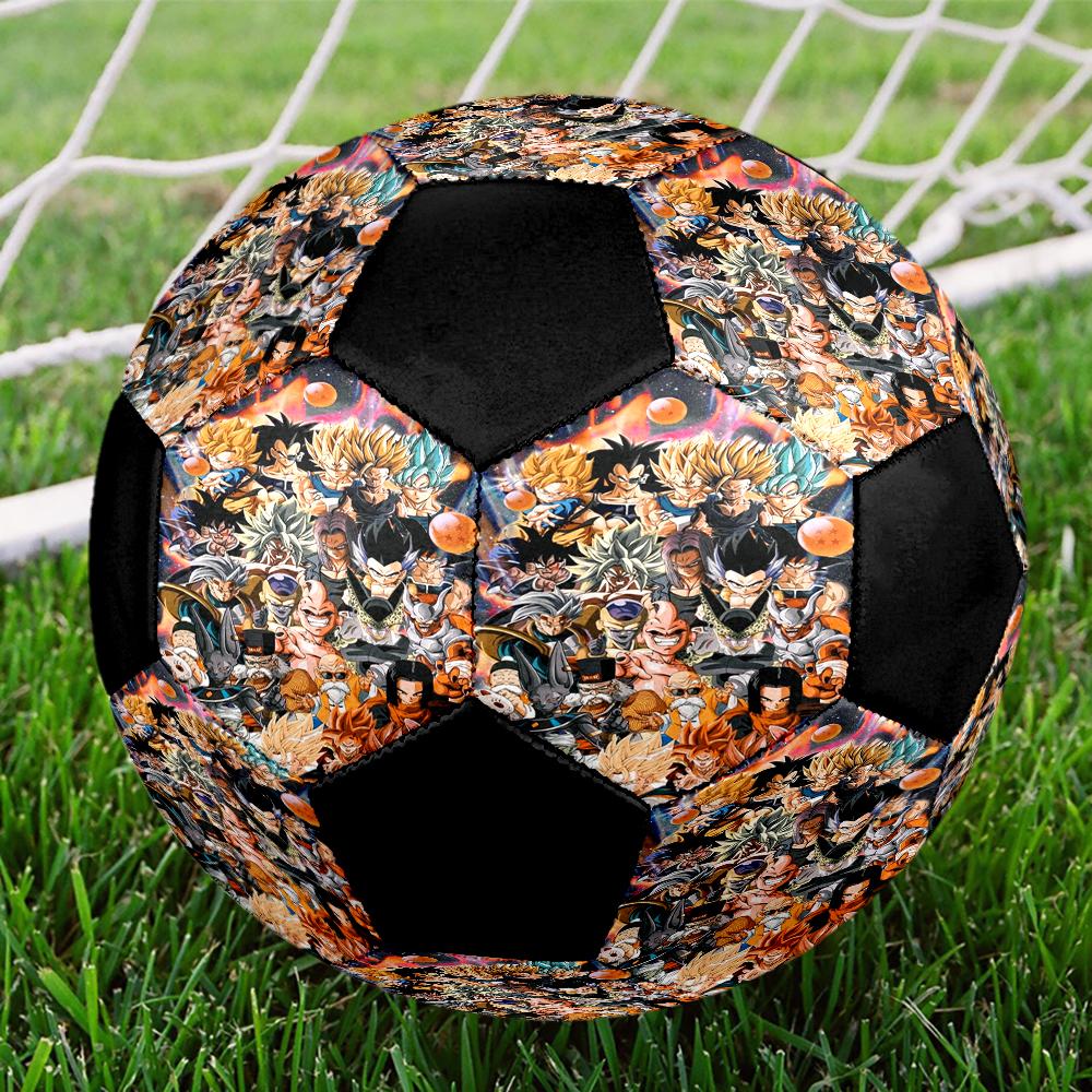 Dragon Ball Indoor Soccer Ball Colorful Machine Stitched PVC Size 5 Team Training Competition Ready Durable High-Bounce Cool Sports Gift