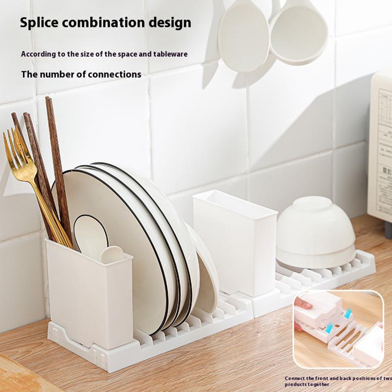 Folding Dish Drying Rack Utensils Drainer Racks Kitchen Organizer Multifunctional Storage Rack Household Dish Stand for Kitchen