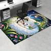 Office Carpet Soft and Comfortable Sofa Rug for Under Chairs, Protection Mat with Cute Teddy