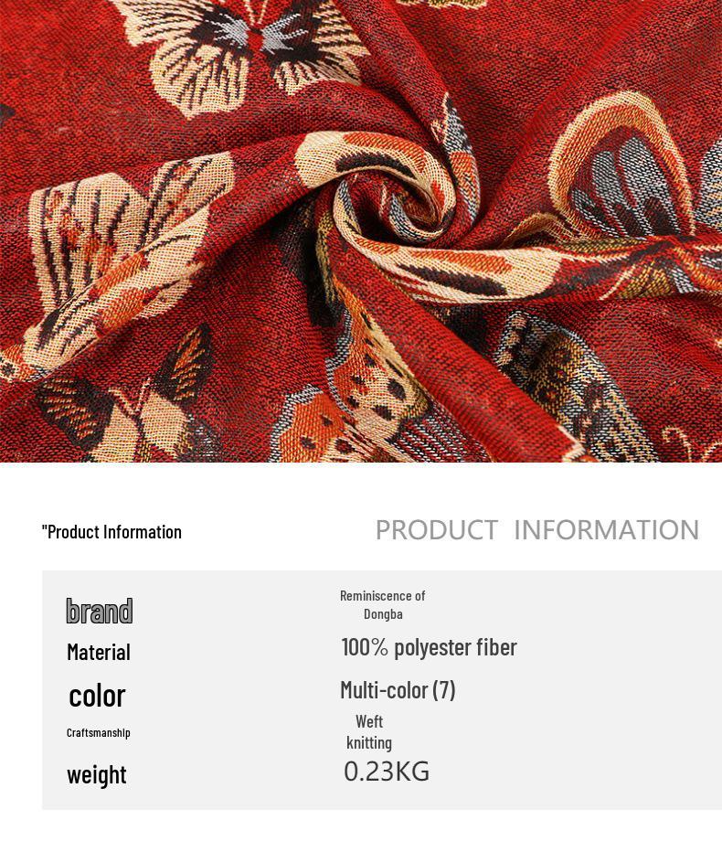 2024 Ретро Этнический Длинный Шарф-Шаль с Кисточками для Женщин - Мода Осень/Зима, Теплая Накидка на Шею