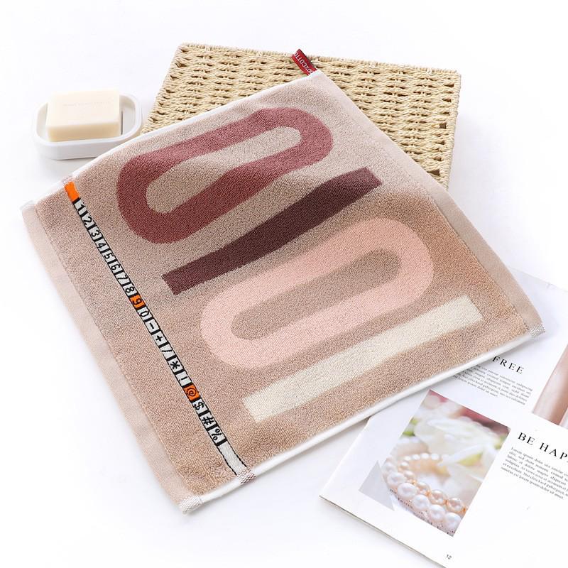 Мультяшное полотенце для рук с жаккардовым рисунком «Щенок и медвежонок», быстросохнущее, 100% хлопок, 25x25 см.