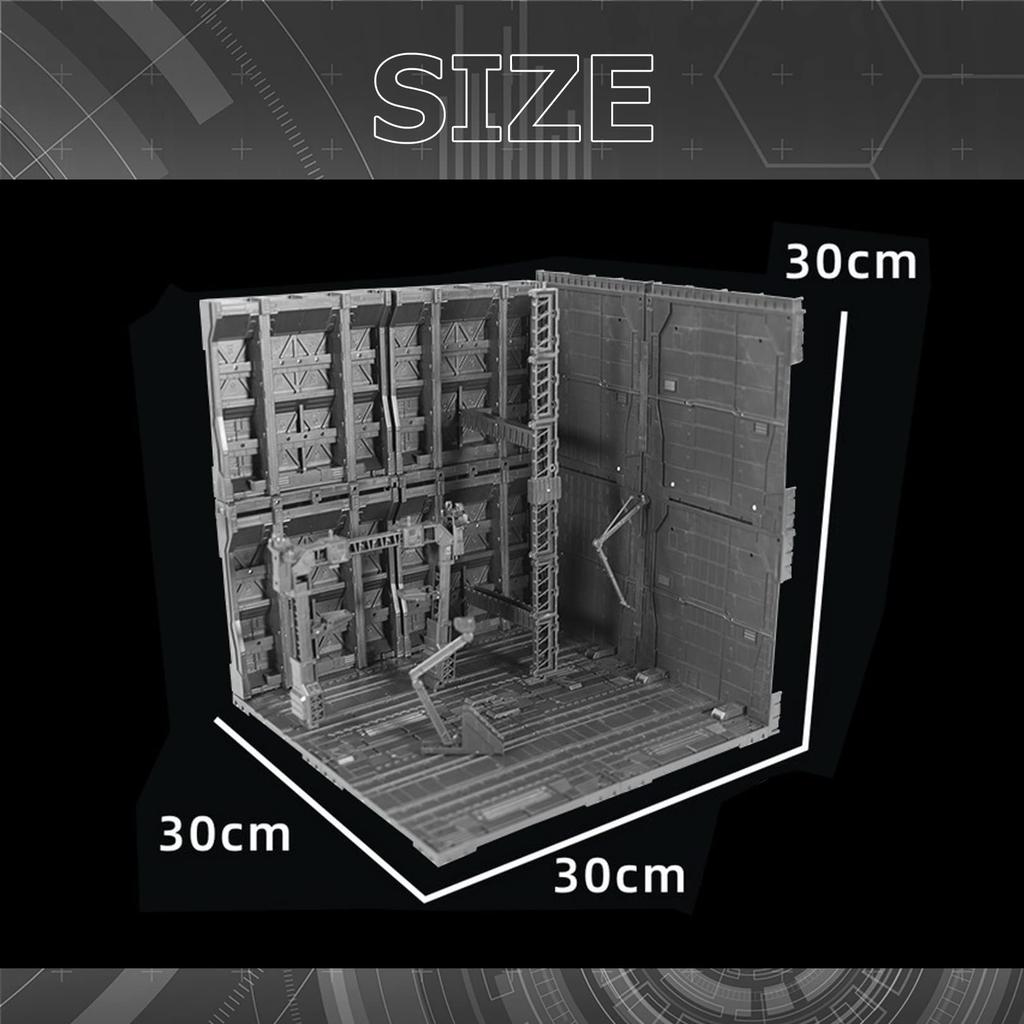 Сумка задача Пластиковая Модель Диорама Основа Ангар Подставка для Экшена Детали для Сборки Gunpla (Тип 33)