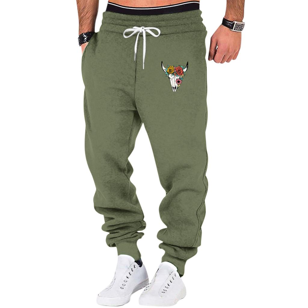 Весенние и осенние спортивные однотонные брюки для фитнеса, мужские свободные повседневные спортивные штаны большого размера из хлопка