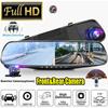 1080P Full HD Car Camera Rearview Mirror Dash DVR Cam Backup Camera Night Vision Front and Rear Dual Lens Video Recorder Reversing Car Video Recorder